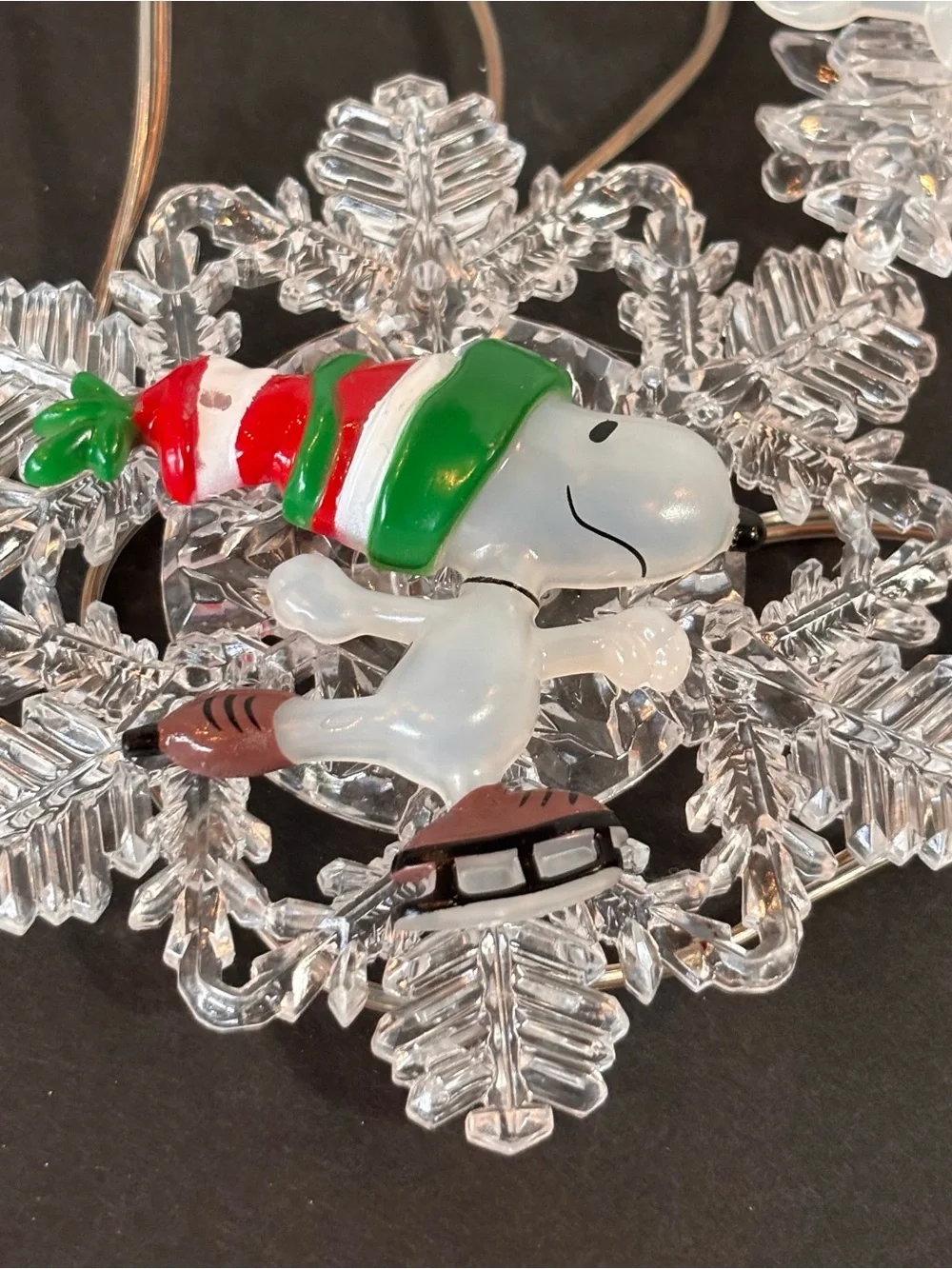 Christmas Peanuts Snoopy & Woodstock Musical String Lights Color Changing
